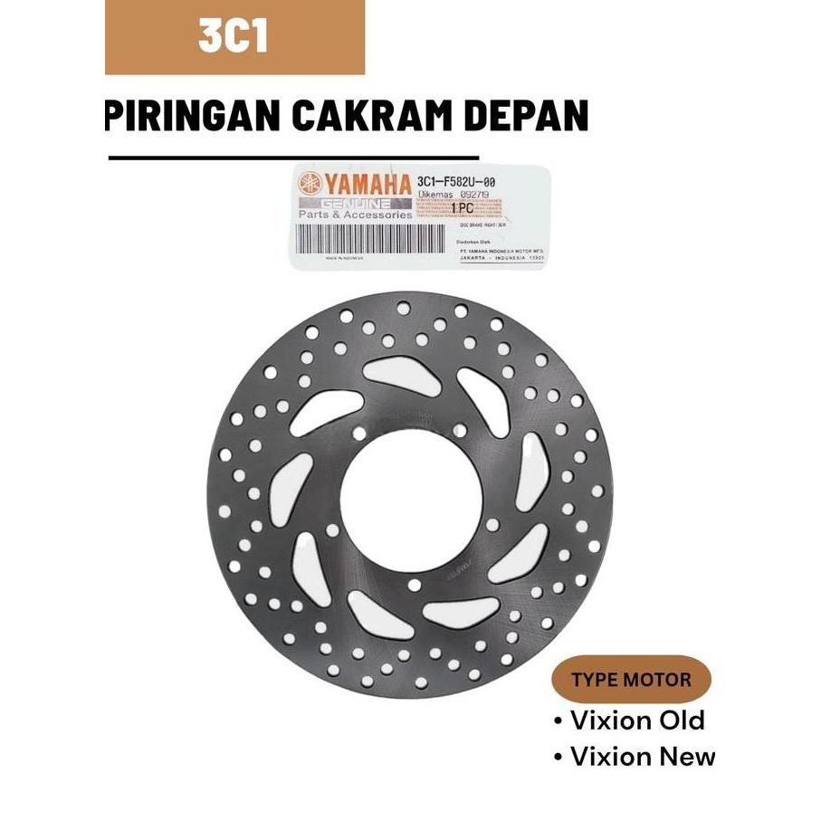 Piringan Cakram Depan Vixion Old Vixion New Nvl 3C1 Motorcycle Foto Asli Baut