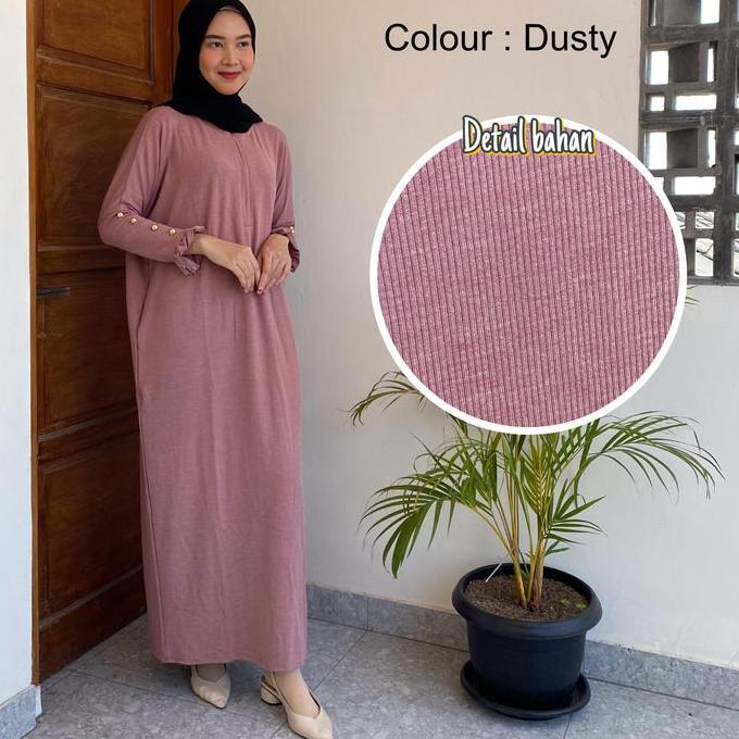Arumi Gamis Batwing - Lebaran Syari - Gamis Muslim Wanita Busui Jumbo