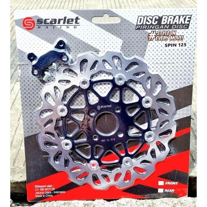 Disc Piringan Cakram Depan 220Mm 260Mm Spin 125 Skydrive Nex Smash Hayate Skywave Dll Datar Lubang 4