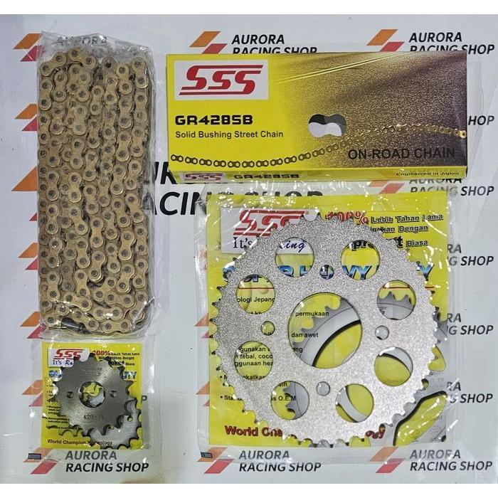 Gear Set SSS 428 CB 150 R /New CB 150 R /CBR 150 / Sonic 150 / Verza