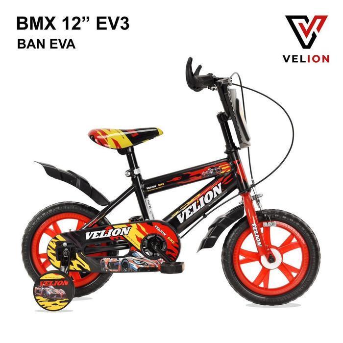 Sepeda anak bmx 12"ban eva untuk anak laki usia 2-5 tahun