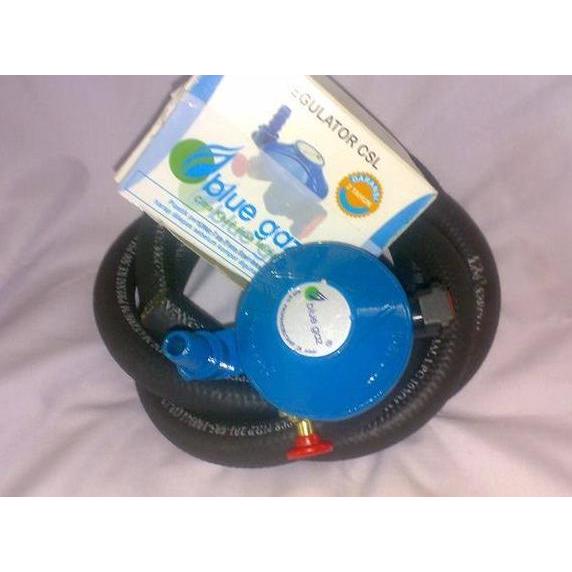 Regulator BLUEGAZ Selang BLUE GAZ + Clamp Anti Meledak