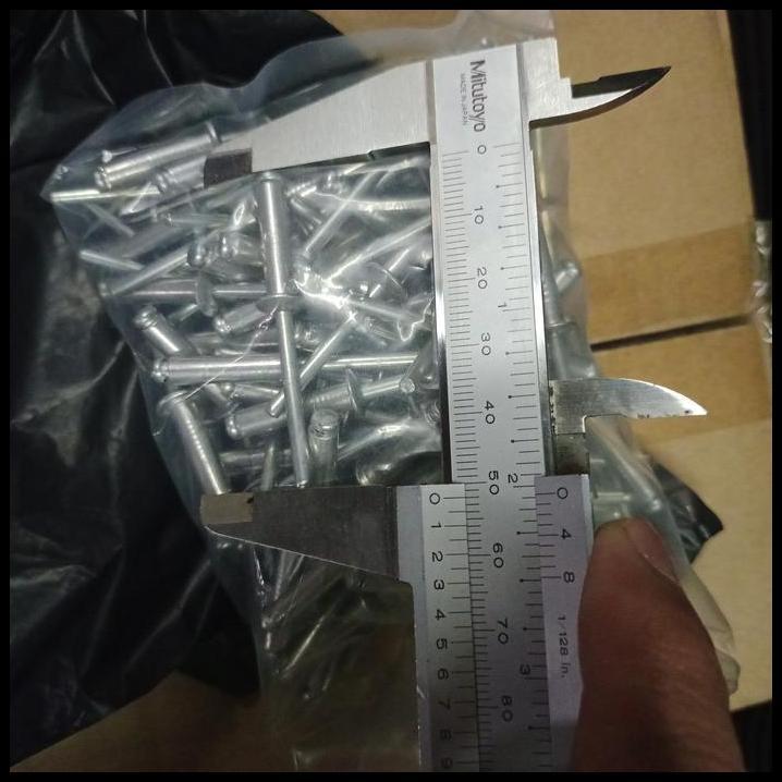 TERBARU PAKU RIVET 4,8 MM X 19 MM  ( 500 PC ) 