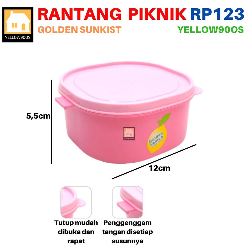 HOT Rantang Piknik Susun Anak Wadah Saji Makanan RP 123 Golden Sunkist