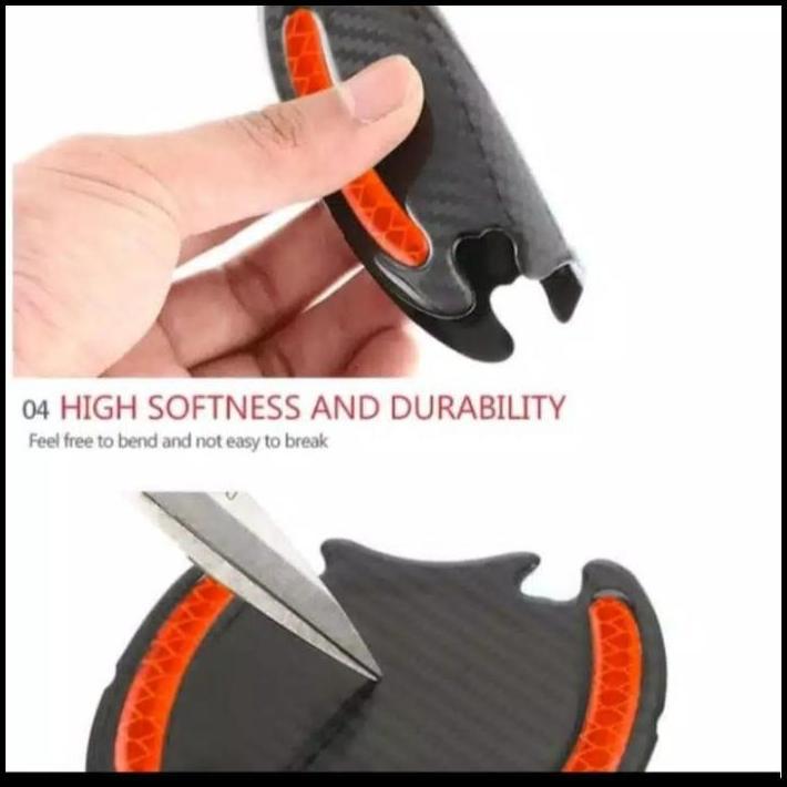 DISKON OUTER MANGKUK HANDLE STIKER REFLEKTIF CARBON MOBIL VIOS /VIOS LIMO 