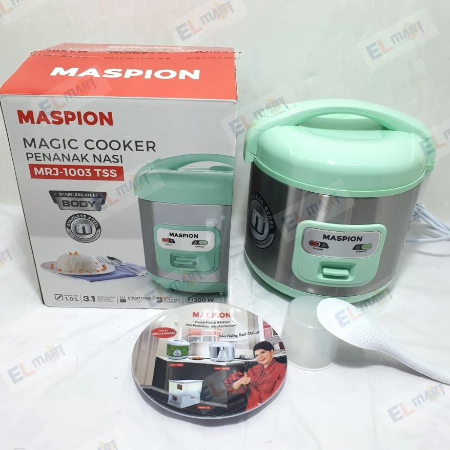PROMO TERBARU Maspion Magic Com Mini 1 Liter MRJ 1003 TSS - 1003TSS Stainless 1L original