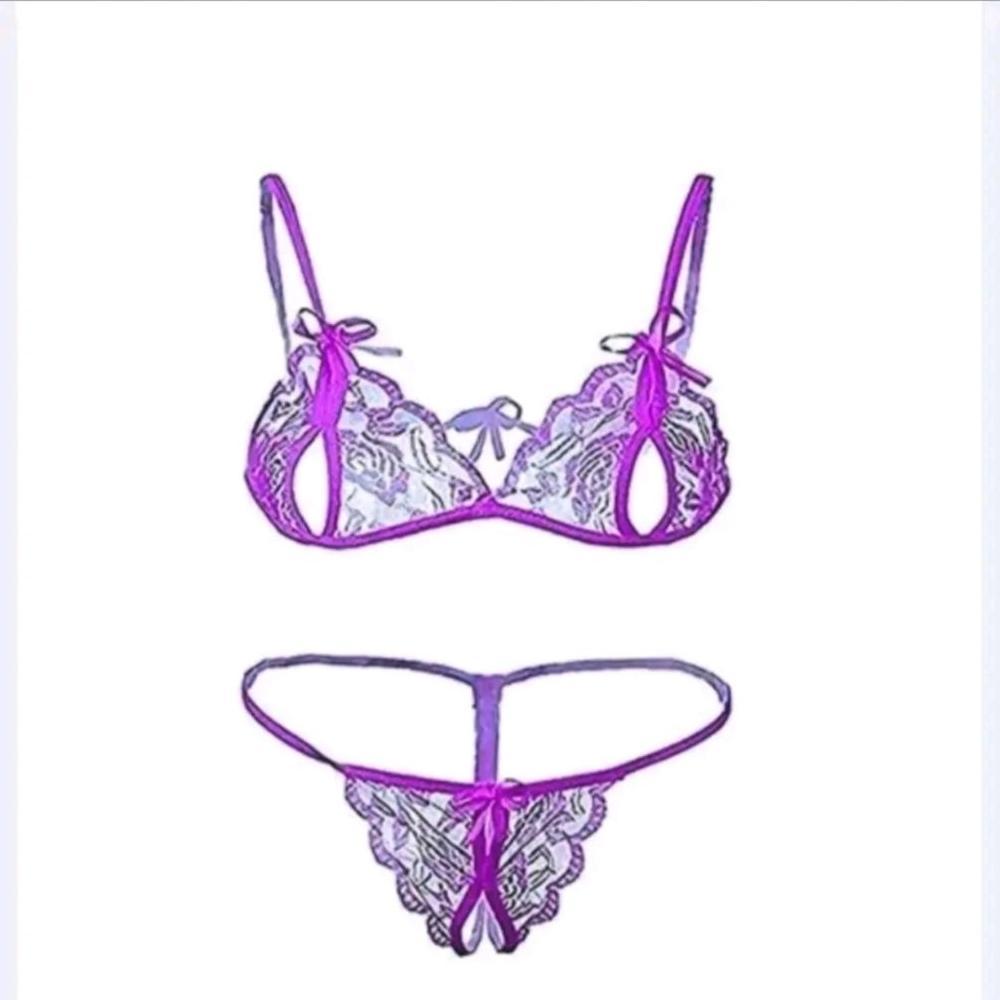 Promo Terbaru Set Bra Sexy Korea Renda Transparan Lembut