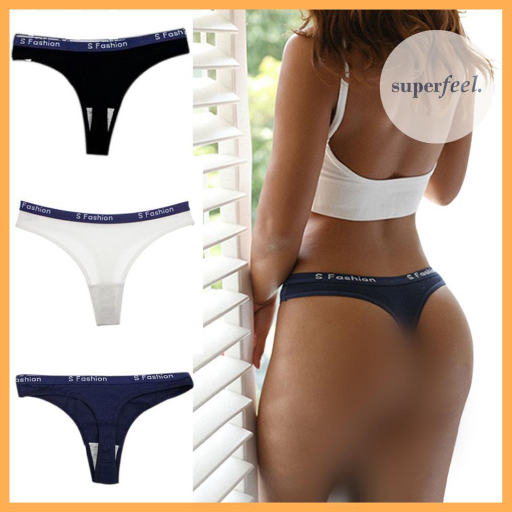 New Sfl Celana Dalam Seksi Thong Cd Wanita G String Katun Cotton Anti Bau Gatal Kolor Cangcut Sempak