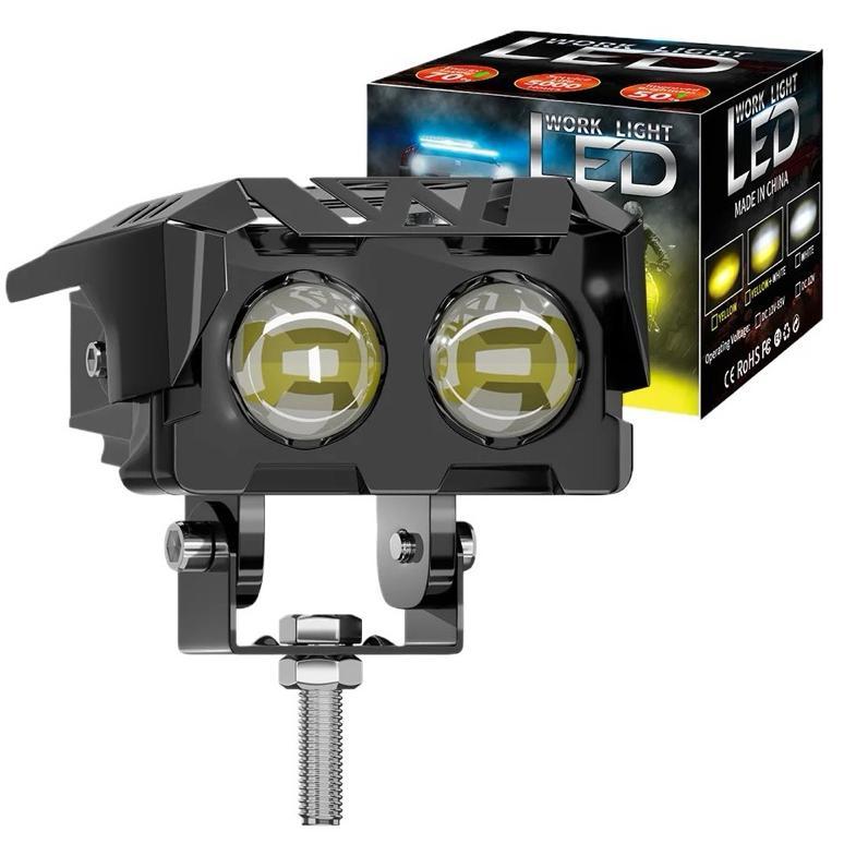 Murah  Lampu Sorot Led Lampu Laser Foglamp Sql 2 Mata Motor Mobil / Lampu Tembak Led / Lampu Tembak 