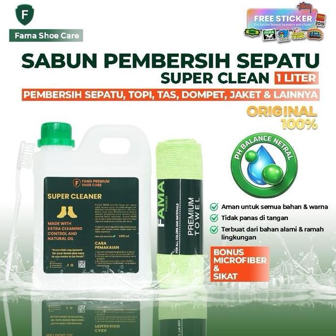 FAMA-SUPER CLEANER 1 LITER-PEMBERSIH SEPATU-SABUN SEPATU-SHOE CLEANER-SHOES CLEANER