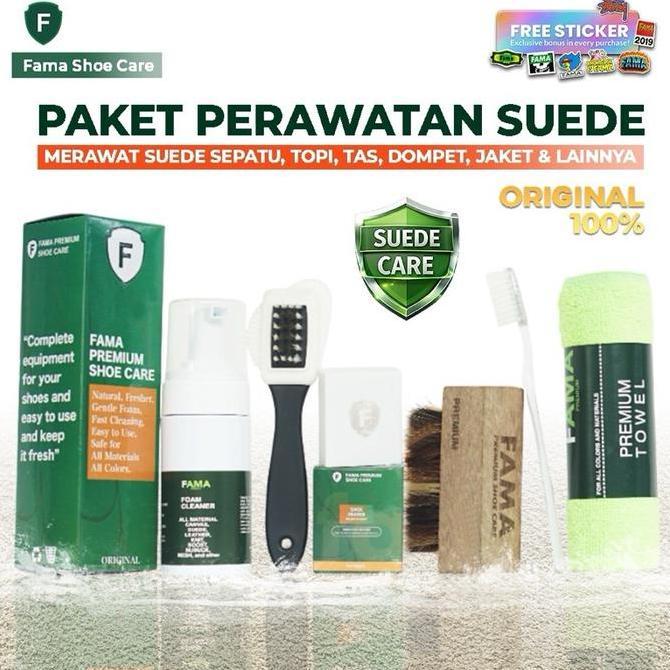 FAMA-PAKET SUEDE KIT-PEMBERSIH SEPATU SUEDE-SIKAT SUEDE-PENGHAPUS SUEDE-SUEDE ERASER-SHOES CLEANER K