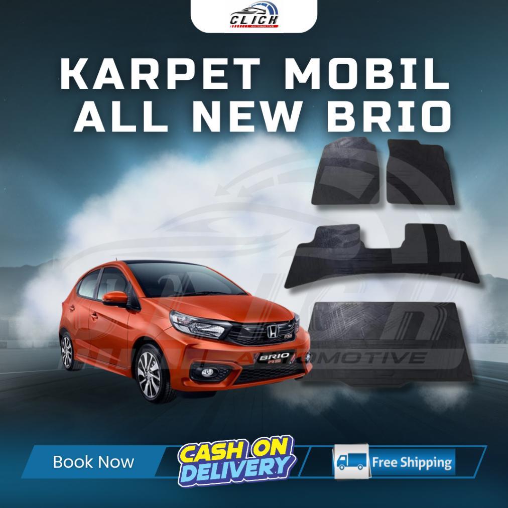 Promo  Karpet Lantai Karet Brio & All New Brio Rs / Karpet Mobil Karet Brio Satu Set / Karpet Mobil 