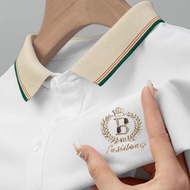 PREMIUM Kemeja Polo Pria Nyaman dan Bernapas POLO Baru Putih