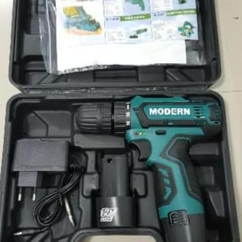 Modern Bor Cordless Drill Tangan M-12 V / Bor Baterai Charger Cas M12V