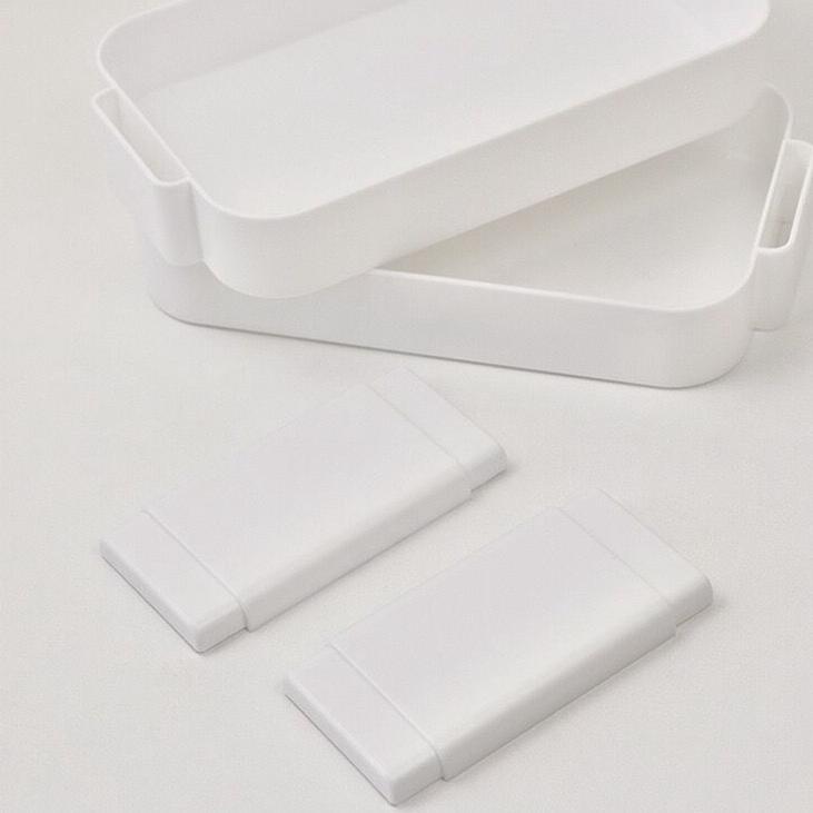 SYIFFASQUARE [MILOLI] RAK DESKTOP MULTI-LAYER RAK PENYIMPANAN AESTHETIC KOREAN STYLE RAK PUTIH TINGK