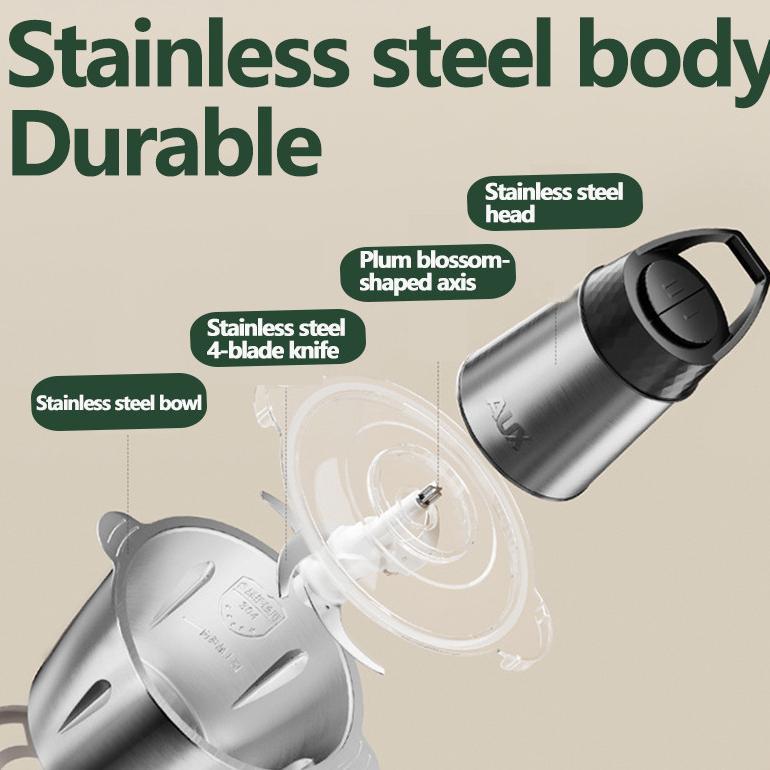 BEST SALE BLENDER DAGING LISTRIK 5L - Penggiling Stainless Steel 1000W, Chopper Multi Fungsi Untuk D