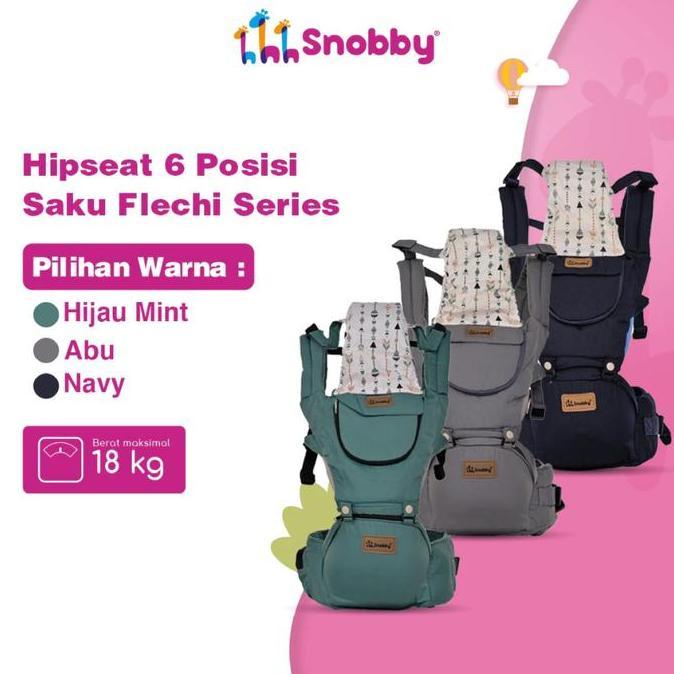 Snobby Gendongan Hipseat 6 Posis + saku sirkulasi Flechi TPG2149