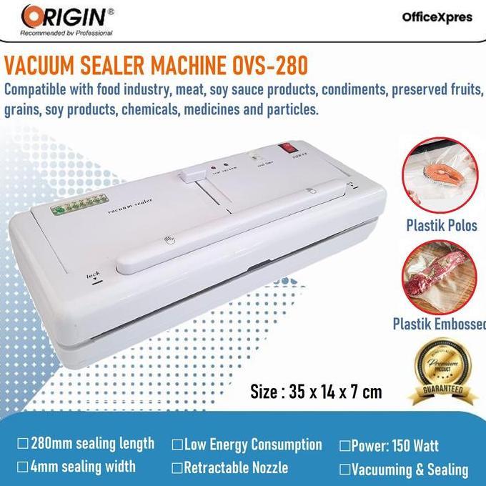 DERADUAJI Alat Press Makanan / Sealer Plastik Kedap Udara / Vacuum Sealer Origin