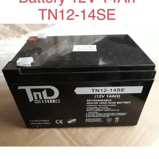 Aki baterai kering TND 12V 14Ah, TND 12-14SE Battery Murah