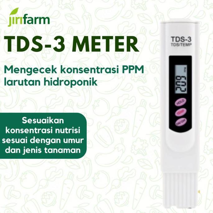 JIRIFARM - Digital TDS-3 TDS Meter Alat Ukur Nutrisi Hidroponik original