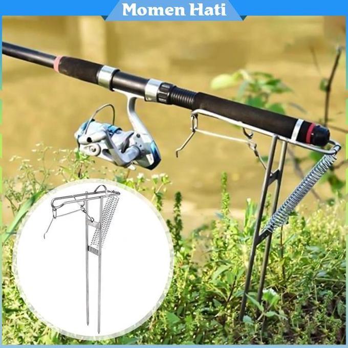 SASGIVER Penyangga Joran Pancing Otomatis Stainless Cagak Joran Pancing Stand Joran Pancing
