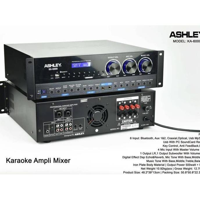 power amplifier karaoke ashley ka6000 KA 6000 ORIGINAL