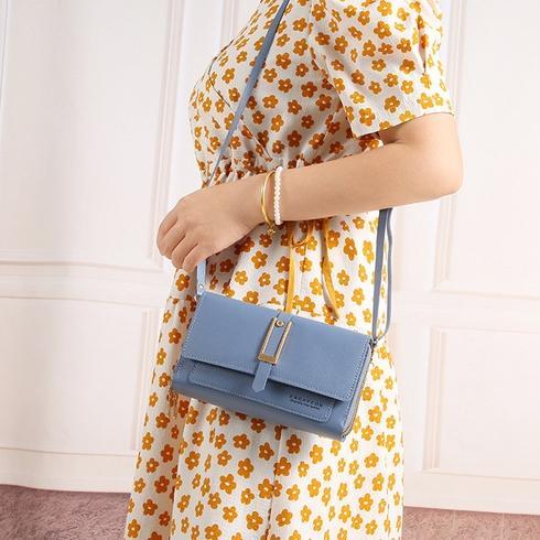 Bg / Cod / Dompet Selempang Hp Wanita Import Batam Murah Pesta Kulit Hitam Mantle Remaja Kekinian Ko