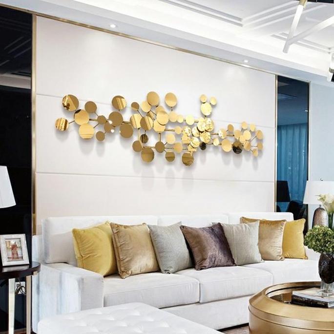 Hiasan Dinding / Dekorasi Dinding / Gold Glamor Wall Decoration (PT166) Modern Dipasang di Dinding K