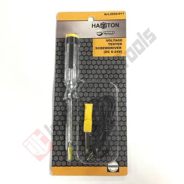 HASSTON 2252-011 Tespen DC Voltage Tester Screwdriver Cek Kabel Putus original
