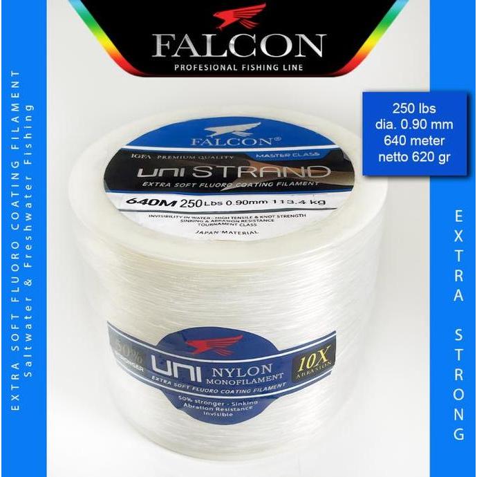 Senar Pancing Falcon Uni Strand BIG Game Laut Dalam - Tuna - Marline - Tenggiri - 1600 gram Ikan
