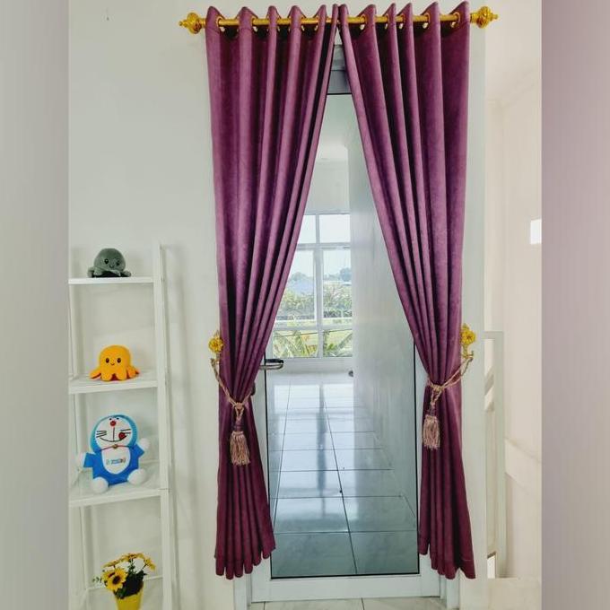 Fmlya- Gorden Ruang Tamu - Hordeng Ruang Tamu Mewah - Korden Pintu Blackout Minimalis