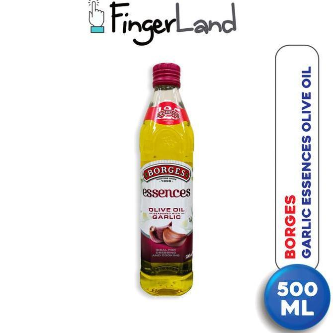 Cod,Bisa- Borges Olive Oil With Garlic 500 Ml Minyak Zaitun With Garlic