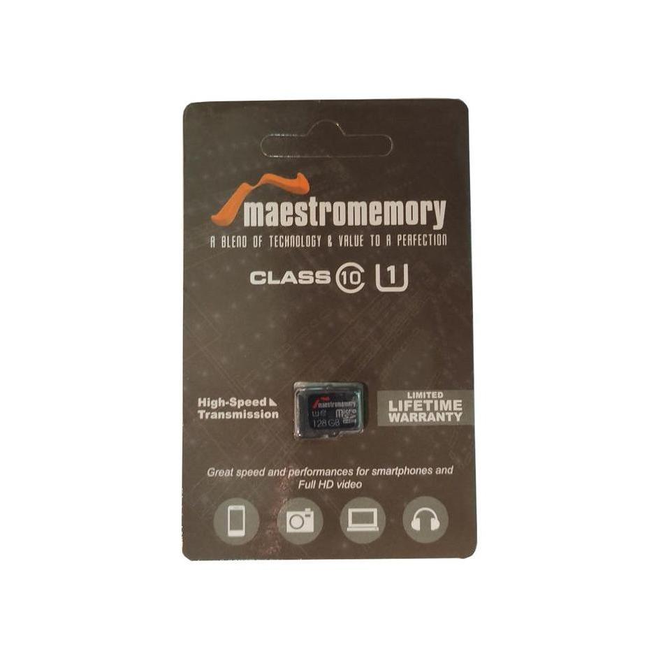 MICROSD MAESTRO 128GB CLASS 10 MEMORY CARD MICRO SD MEMORY HP ORIGINAL DAN TERPERCAYA