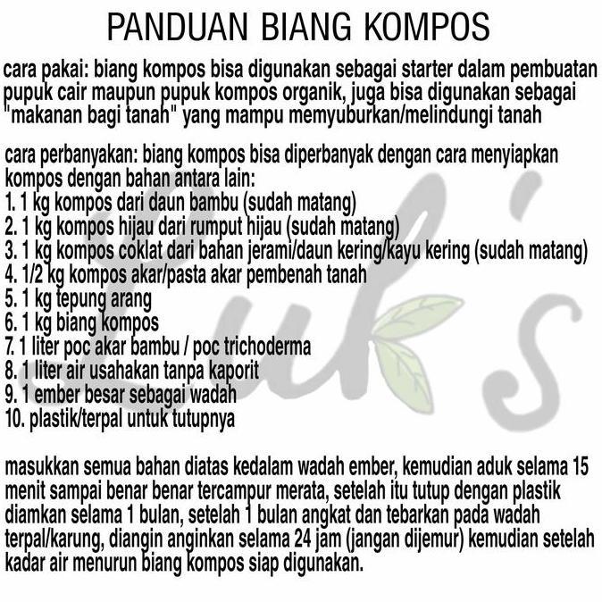 Asobiba- Biang Kompos Original Bali Organik Tv Botv Kompos Bali Pupuk Kompos Bali Pupuk Organik