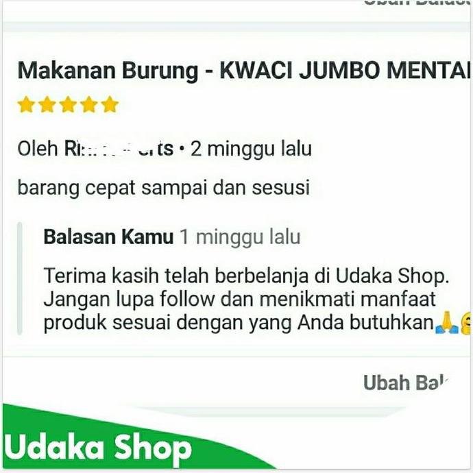 Makanan Burung - KUACI JUMBO MENTAH