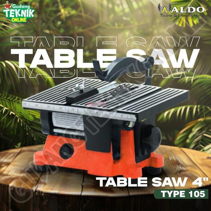 CEFRUCHE Table Saw Mini 4" ALDO 105 / Table Saw Mini ALDO 105 / Meja Potong Gergaji Kayu Circular 4 