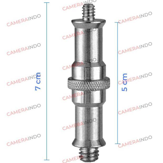 Whystudio- Spigot Lightstand Stud Adapter Screw 1/4" To 3/8" Thread