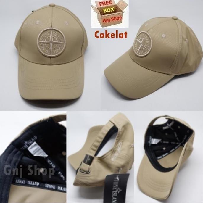 Topi Baseball Golf Stoneisland Import Pria Wanita Logo Embroidered Full Tag Best Seller/Best Quality