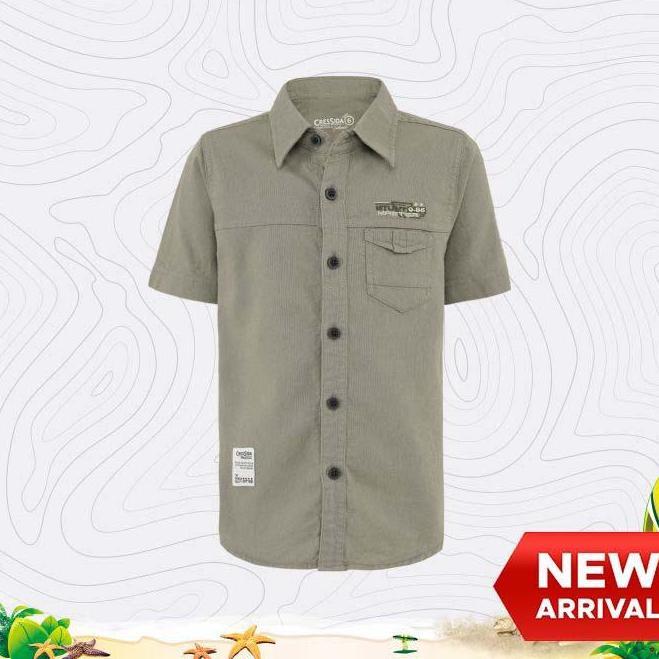 DISKON SPESIAL - Cressida Kemeja Kids Boy Green - UB113J