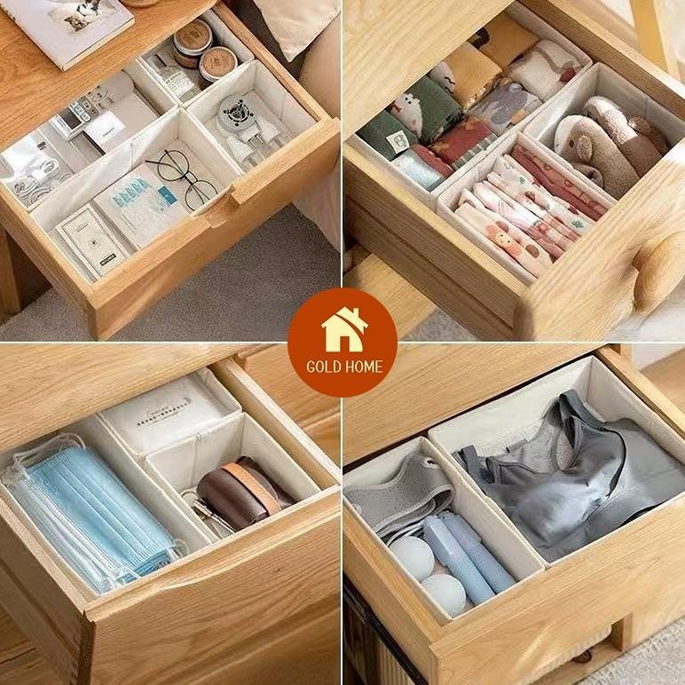 SOLQEN KOTAK PENYIMPANAN SERBA BISA/PENYIMPAN AJAIB/KOTAK KATEGORI/KOTAK MULTIFUNGSI/ORGANIZER LEMAR