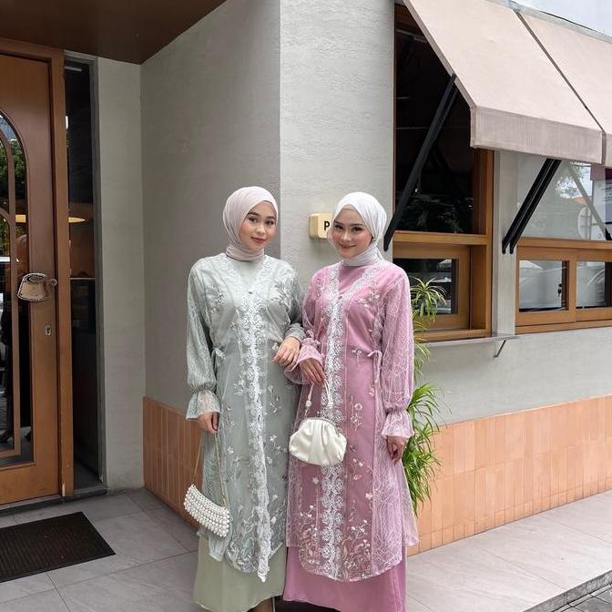 Havana  Outer Dress | Dress Tile Garden | Outer Midi Dress | Outer Dress | Outer Dress Lebaran