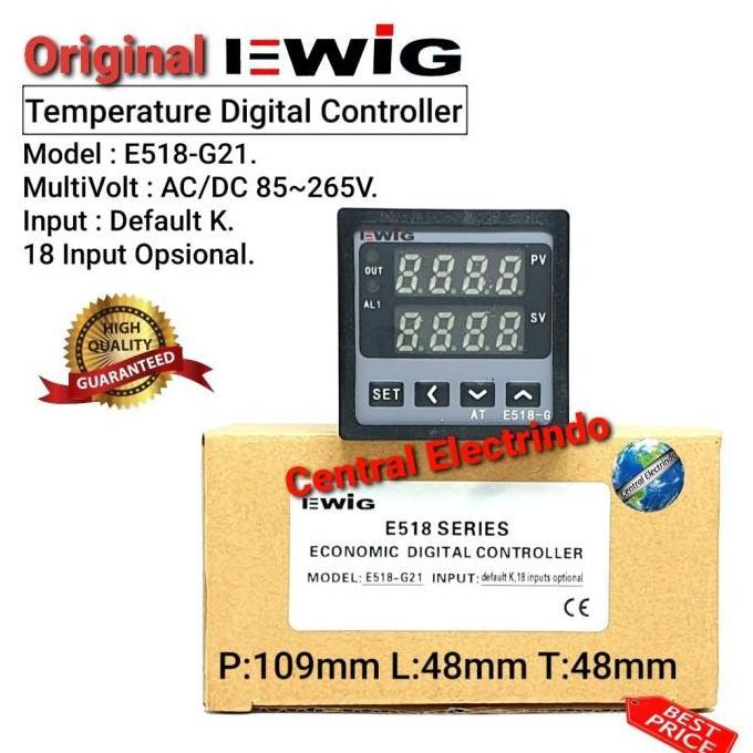 Callme- Temperature Controller/Thermo Control Ewig E508-G 48X48. Ac/Dc 85~265V.