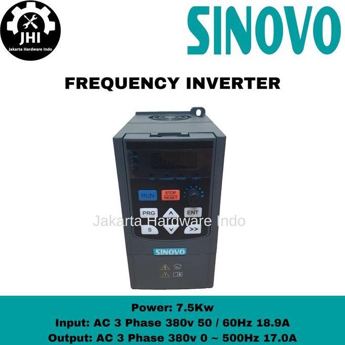 INVERTER VFD 7.5KW/10HP 380V 3Phase Variable Frequency Drive SINOVO