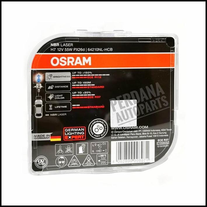 DISKON BOHLAM OSRAM H7 NIGHTBREAKER SET ISI 2BOHLAM ASLI ORIGINAL 