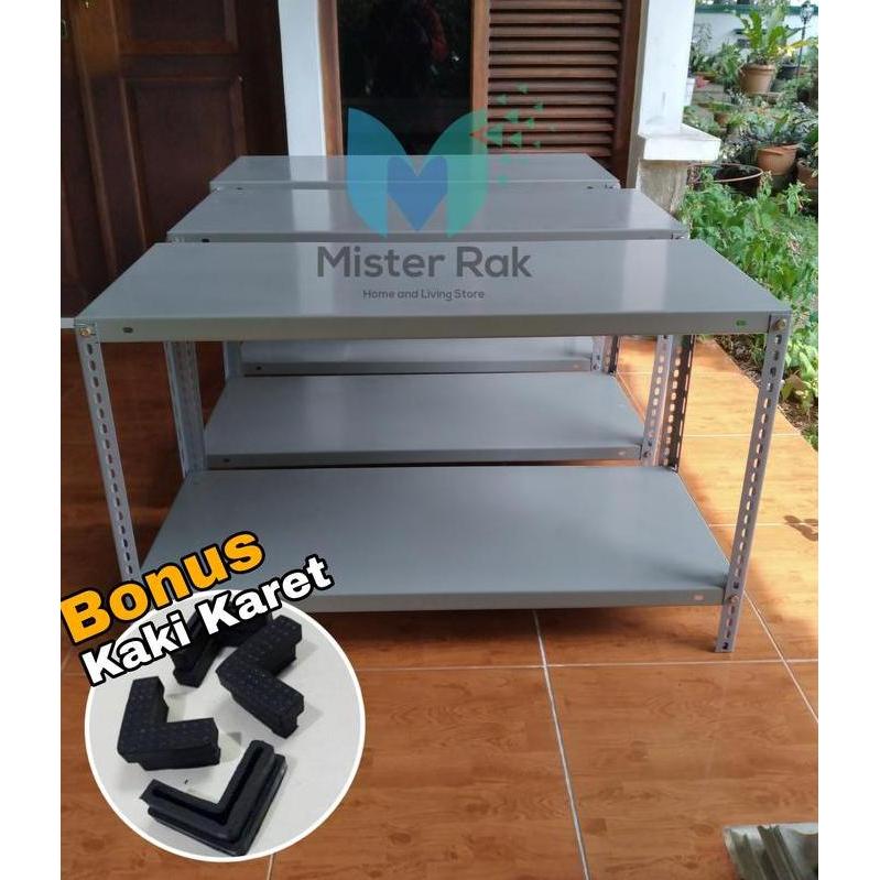 meja kompor gas 2 tungku besi rak besi 2 susun