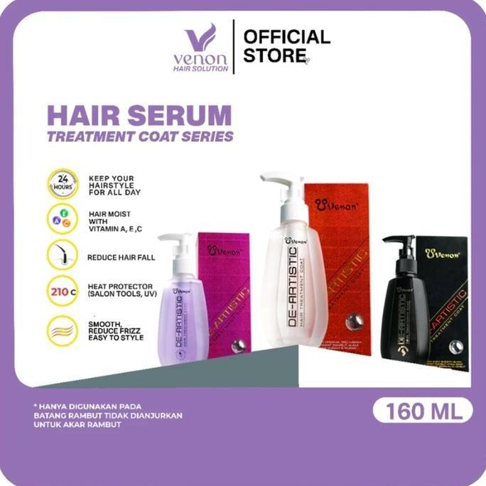 VENON Hair Treatment Coat l Venon Hitam l Venon Merah l Venon Ungu 160ml