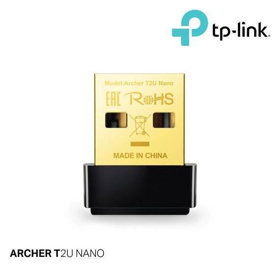 TP-LINK Archer T2U Nano | AC600 Nano Wireless | USB Adapter | WiFi Dongle | Dual Band | WiFi 5 | USB