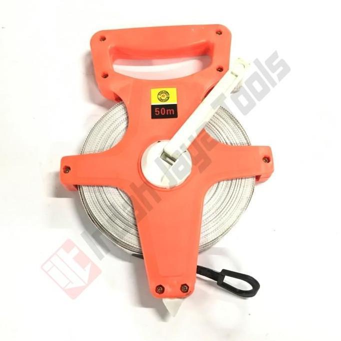 FLOURISH 50 Meter Meteran Tancap Fiber 50 M Body Plastik Gulung original