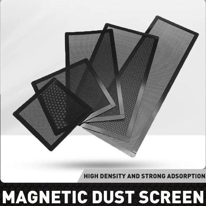 Filter fan magnetic pc kasa anti debu komputer mesh pvc dust proof