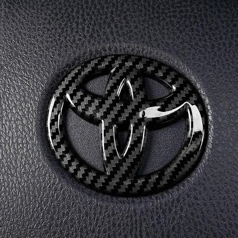 Terlaris Logo Setir Mobil Avanza / Stiker Stir Mobil Serat Karbon Hitam Untuk Toyota